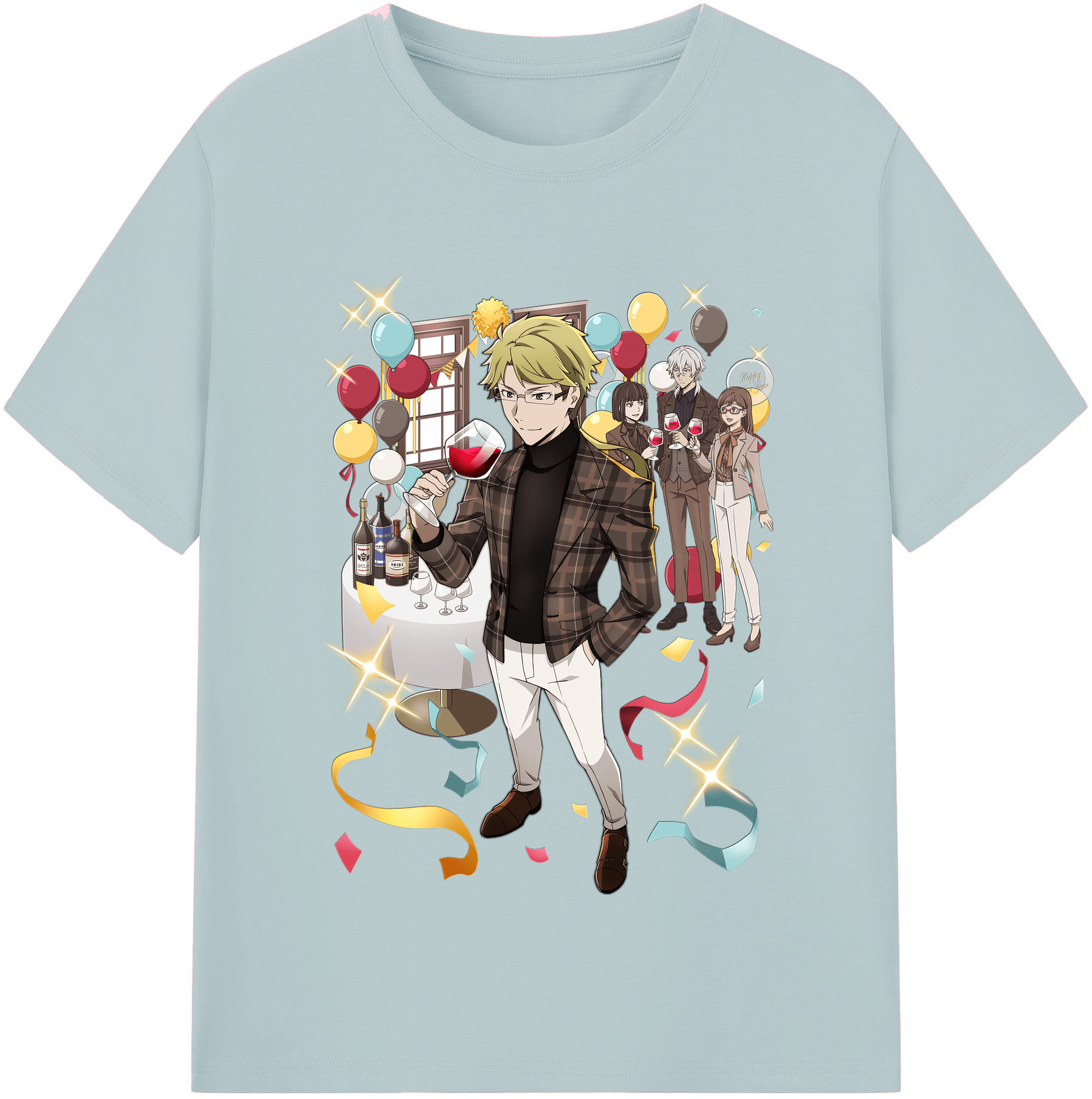 （画像用） 文豪ストレイドッグス Bungo Stray Dogs 綿100％半袖Tシャツ（フロントプリント）